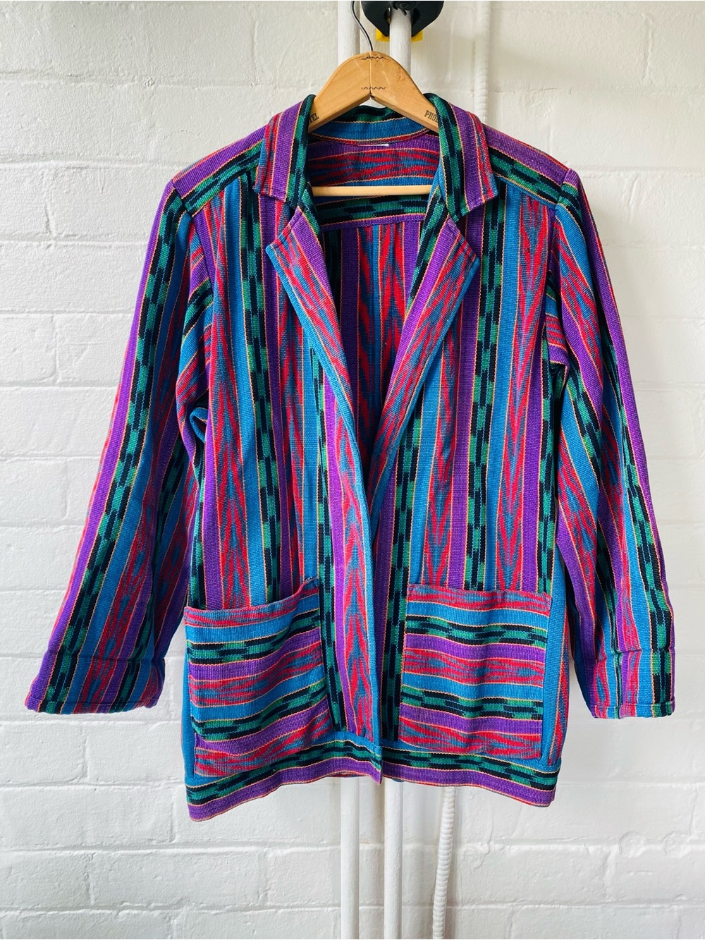 Vintage Guatamalan Knit Blazer Excellent Condition No Tag
